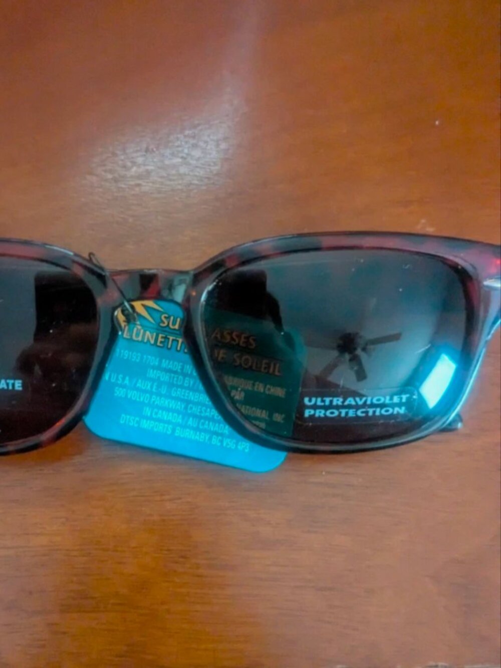 Lunette de Soleil Polycarbonate Ultraviolet Protection Sunglasses - Brown